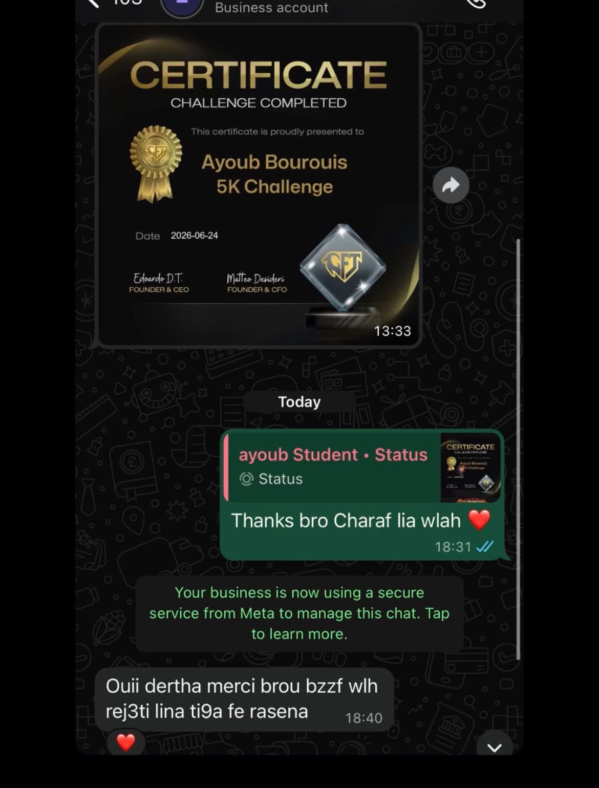Ayoub — Goat Funded 5K Completed 🏅